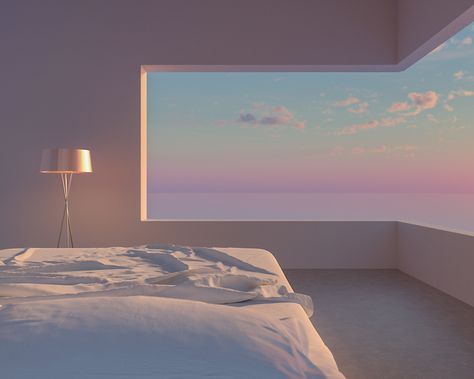 Dreamscape Architecture Bedroom, Dreamscape Bedroom, Bed Mirror, Visual Asmr, Architecture Bedroom, Render Background, Background Sea, Met Opera, Dreamscape Architecture