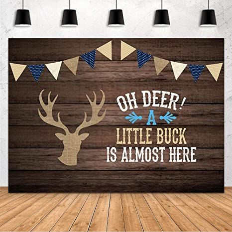 Deer Baby Shower Boy, Hunting Baby Shower Theme, Deer Baby Shower Decorations, Wood Backdrops, Photo Shoot Backdrop, Shoot Backdrop, Deer Theme, Hunting Baby, Country Baby Shower