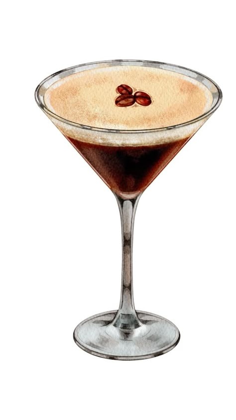 Espresso Martini, Espresso Martini Sticker, Espresso, Martini, cocktail sticker Espresso Martini Aesthetic, Macbook Icons, Mac Photos, Cool Stuff To Draw, Cocktails Drawing, Martini Aesthetic, Martini Espresso, Art Igcse, Espresso Martini Cocktail