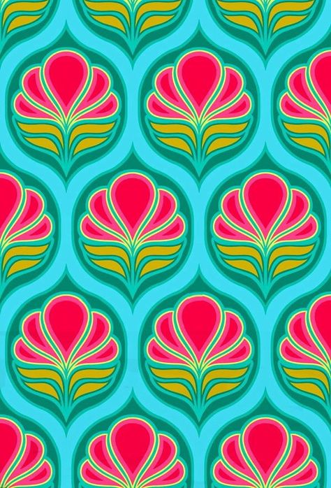 Ogee Repeat Pattern Design, Repeat Pattern Art, Simple Repeat Pattern, Simple Art Deco Pattern, Ogee Repeat, Motifs Art Nouveau, Ogee Pattern, Hot Colors, Motif Art Deco