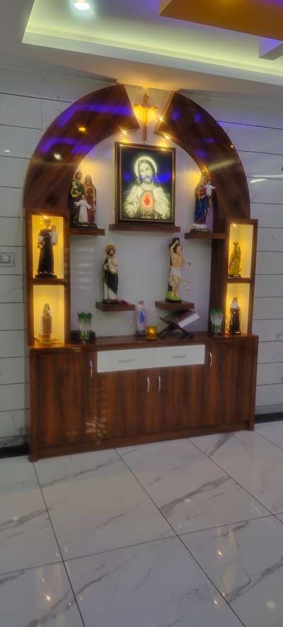 Altar Design Home Catholic, Christian Prayer Room Design, Prayer Room Ideas Decor Christian, Christian Room, Christian Room Decor, Altar Catholic, Alter Ideas, Storage Furniture Design, Home Altar Catholic