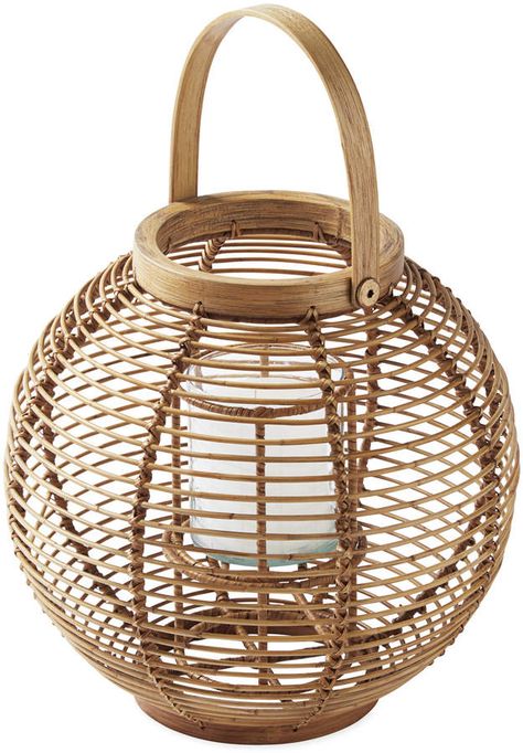 I want this for my outdoor decor. Tortola Lantern A mood-setter for your gatherings, indoors or out. We love a nice grouping of different shapes and sizes – and the coastal air of the natural rattan. home decor/interior design/shopping/outdoor/patio/yard/affiliate Rattan Home Decor Interior Design, Rattan Home Decor, Beach Gift Ideas, Beach House Gift, Christmas Beach, Serena Lily, Rattan Lamp, Serena And Lily, Beach Diy