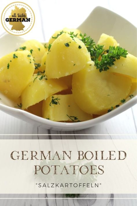 German Potato Recipes, Boiled Potatoes Recipe, Dinner For 2, German Potatoes, Potato Rice, Potato Sides, Creamy Potato, Boiled Potatoes, Potato Side Dishes