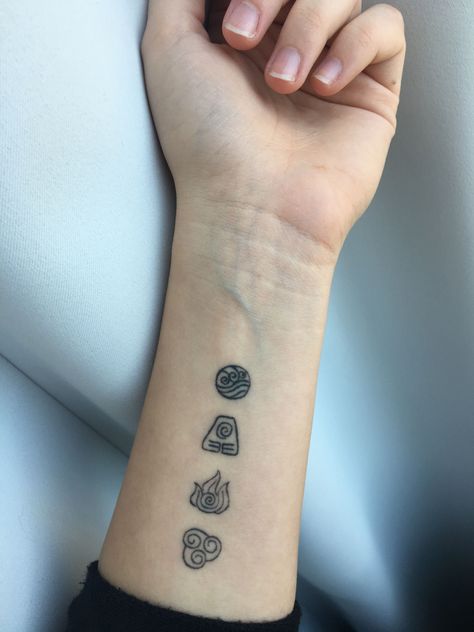 Element Tattoo, Atla Tattoo, Avatar Tattoo, Elements Tattoo, Inspiration Tattoos, 5 Elements, Dream Tattoos, Friend Tattoos, Little Tattoos