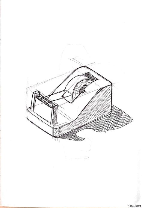 Isometric Objects Sketch, Isometric Product Drawing, Simple Object Sketches, 2 Point Perspective Product Sketch, Isometric Product Sketches, Isometric Objects Drawing, Still Life Composition Drawings, Perspective Object Drawing, 2 Point Perspective Drawing Objects