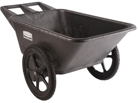 Best Garden Carts and Wheelbarrows | HGTV Yard Cart, Landscaping Equipment, Garden Wagon, Garden Cart, Steel Tub, Dump Trailers, Red Wagon, Utility Trailer, Seat Design