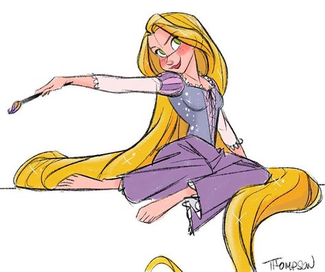 Steven Thompson on Instagram: “No life drawing today. So, Rapunzel it is. #disney #tangled #rapunzel #sthompsonart #princess” Steve Thompson Disney, Steven Thompson, Steve Thompson, Disney Royalty, Deco Disney, Planner Quotes, Disney Paintings, Disney Artists, Disney Dreams