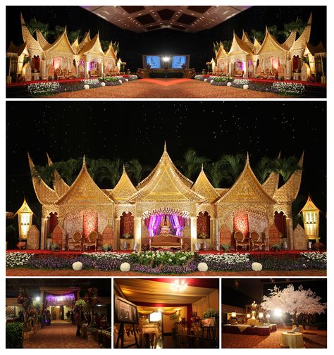 Minangese wedding decoration Decorator : Des Iskandar Venue : Menara 165 Minang Wedding Decoration, Minang Decoration, Pelaminan Minang, Couple Indian, Romantic Dinner Setting, Wedding Stages, Indonesian Wedding, Muslimah Wedding, Wedding Entrance Decor