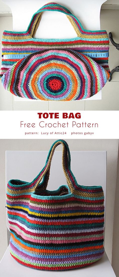 Tote Crochet, Crochet Tote Pattern, Ornaments Crochet, Stitches Crochet, Free Crochet Bag, Crochet Bag Pattern Free, Crochet Market Bag, Crochet Clutch, Crochet Handbags Patterns