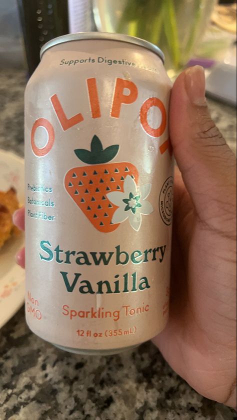 olipop is js a healthy soda and its really good for more search olipop on pintrest! Olipop Drinks, Healthy Soda, Pics Of Food, Starbucks Drinks, Food To Try, Mocktails, Fun Drinks, Aesthetic Food, Christmas Birthday