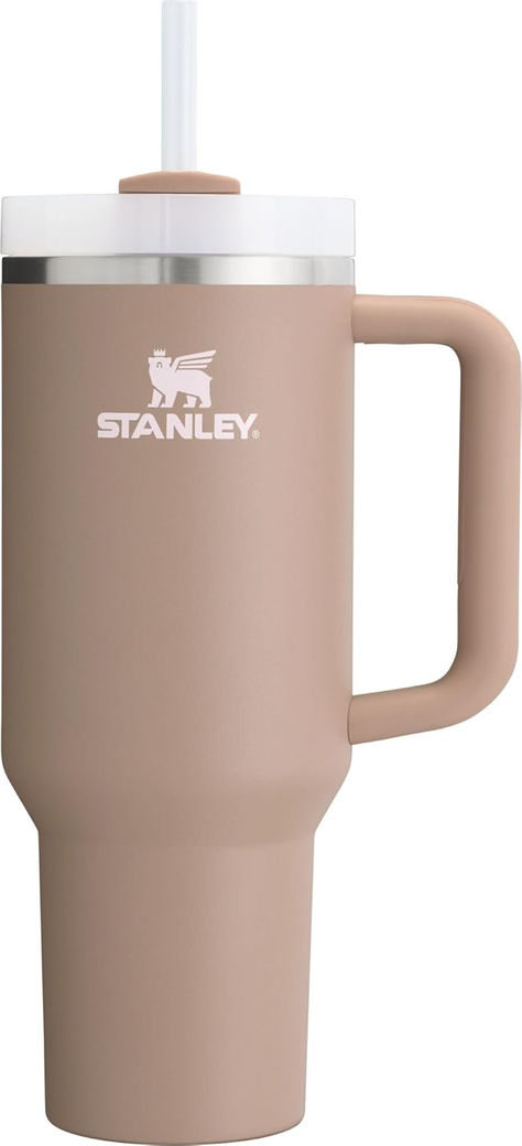 Almond Rose Stanley Quencher H2.0 FlowState Stainless Steel Vacuum Insulated Tumbler with Lid and Straw for Water, Iced Tea or Coffee The Narrows, Over The Sink, Stanley Quencher, Stay Cold, Tea Or Coffee, Reusable Straw, Insulated Tumbler, Silicone Cover, Car Cup Holder