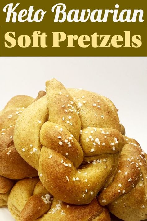 Keto Bavarian Soft Pretzels Keto Soft Pretzel Recipe, Bavarian Pretzel Recipe, Keto Pretzels, Bavarian Pretzel, Pretzel Recipe, Soft Pretzel Recipe, Soft Pretzel, Pretzels Recipe, Healthier Recipes