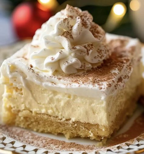 Life with Janet | Page 2 of 95 | Exploring Culinary Delights and Unforgettable Destinations. Eggnog Poke Cake, Cheesecake Rolls, Eggnog Dessert, Eggnog Cake, Pudding Flavors, Poke Cake Recipes, Vanilla Cake Mixes, Eggnog Recipe, Poke Cakes