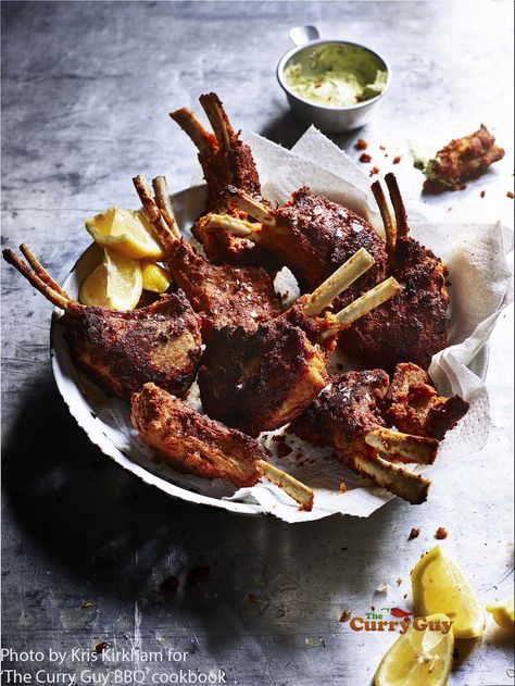 Spicy Lamb Recipes, Curried Lamb Chops, Spicy Lamb Chops, Curry Lamb Chops Recipe, Curry Lamb Chops, Lamb Chop Recipe, Lamb Chops Marinade, Bbq Favorites, Tandoori Lamb