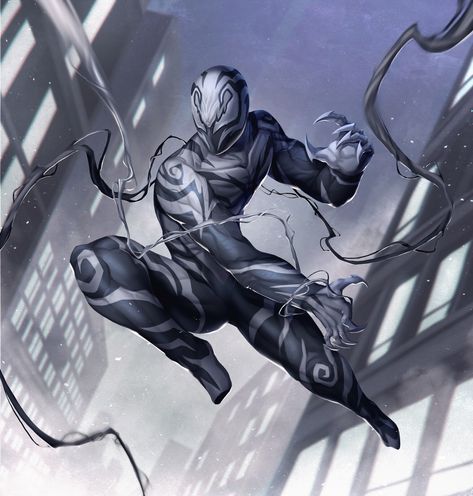 Klyntar Oc, Symbiote Spiderman Art, Symbiote Spiderman Design, Symbiote Oc Art Male, Venom Oc Male, Venom Oc Art Symbiote, Symbiote Oc Art, Symbiote Concept Art, Custom Symbiote