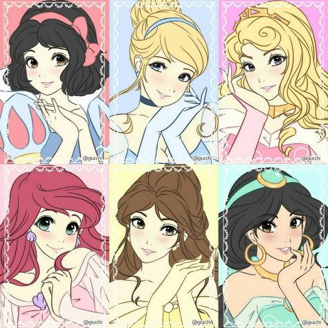 Giulliano Ricchi (@giucchi) • Instagram photos and videos Disney Princesses Anime, Princesas Disney Anime, Disney Princess Anime, Princess Anime, Characters Cosplay, Princess Fan Art, Frozen Art, Disney Cute, Disney Princess Fan Art