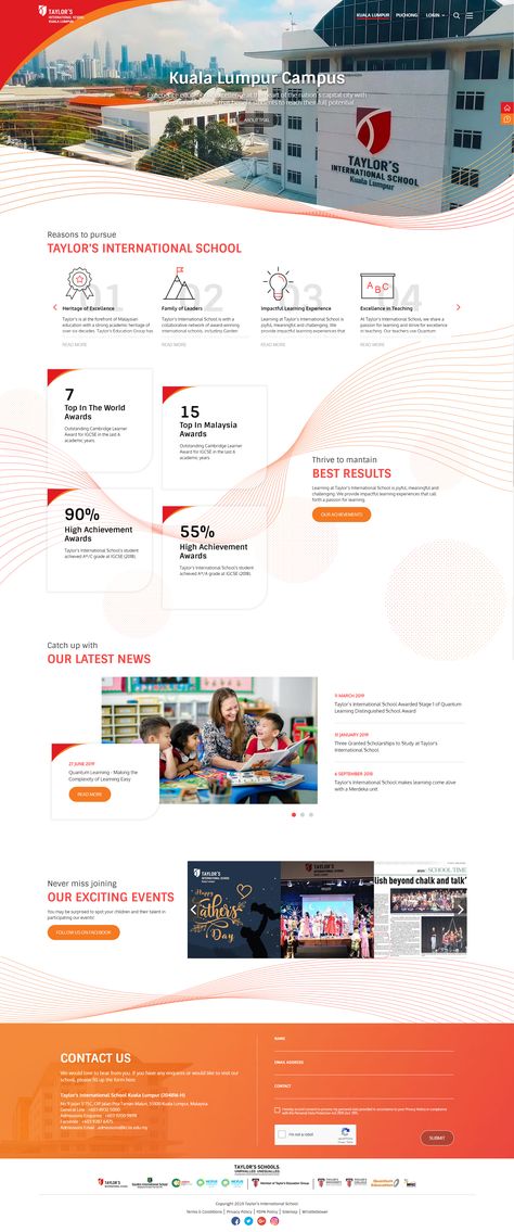 An experimental web design approach for an International School in Malaysia. #webdesign #innovation #designtrend #educationwebsite #creativework #UI #UX #UserExperience University Website Design, Education Website Design, Web Design School, Analytics Design, Product Poster, Website Developer, News Website Design, News Web Design, Ui Design Website