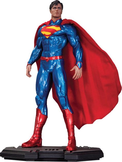 DC Comics Icons Superman New 52 Statue $84.99 Superman New 52, Superman Statue, Superman 1, Action Comics 1, Dc Icons, Univers Dc, Dc Collectibles, New 52, Toy Art