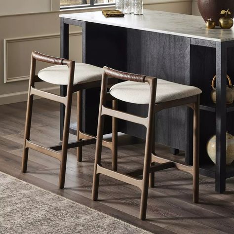 Baden Bar + Counter Stool Alcala Wheat Four Hands