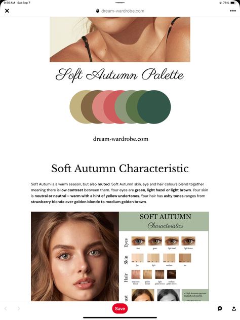 Soft Autumn Eyes, Autumn Eye Makeup, Ingenue Essence, Soft Autumn Palette, Medium Golden Brown, Autumn Skin, Soft Autumn Color Palette, Autumn Palette, Colour Analysis