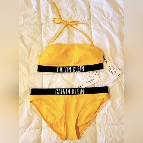 ✨ Calvin Klein Bikini ☀️ Ruched Tankini, Blouson Tankini, Calvin Klein Swimwear, Halter Top Tankini, Printed Tankini, Tankini Swimsuit Top, Bold Logo, Matching Swimwear, Swimwear Tankini