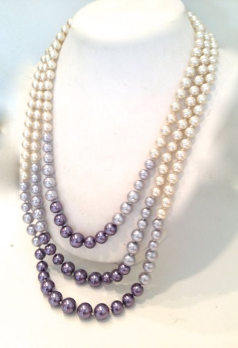 Crystal Jewelry Design, Pearl Necklace Designs, Swarovski Crystal Jewelry, Swarovski Jewelry, Bead Jewellery, Jewelry Projects, Tahiti, Necklace Designs, Crystal Jewelry