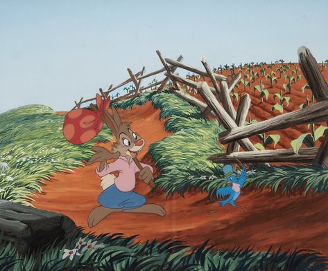 Animation art from Disney’s SONG OF THE SOUTH (1946). Disney Art Style, Brer Rabbit, Disney Movie Posters, Animation Production, Song Of The South, Disney World Rides, Disney Live, Disney Cartoon Characters, Splash Mountain