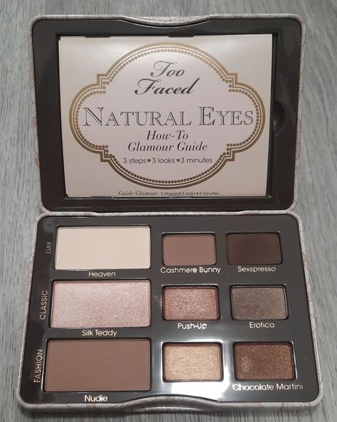 Too Faced Eyeshadow, Too Faced Natural Eyes, Natural Eyes, Makeup Palette, Pretty Makeup, Cute Makeup, Aesthetic Makeup, Too Faced, Makeup Skin Care