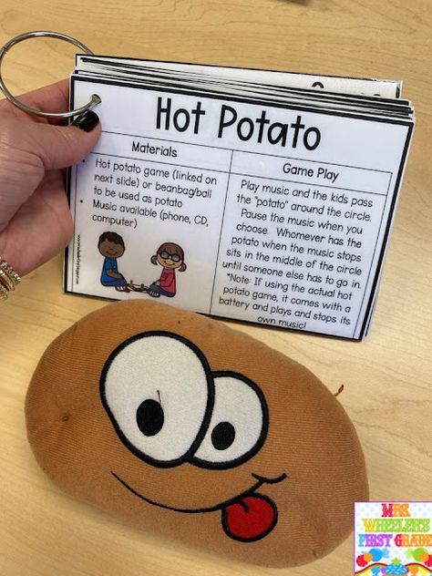 Group Activity Games, Hot Potato Game, Morning Meeting Greetings, Meeting Games, Greetings For The Day, Hot Potato, Sentence Stems, Meeting Planning, Preschool Science Activities