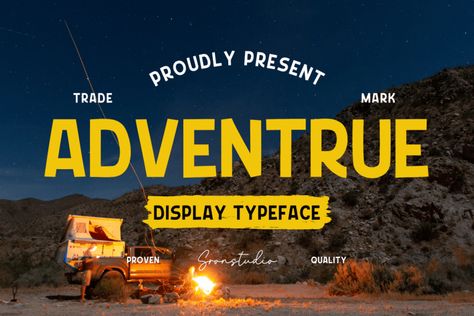 “Adventrue” is an adventurous font that captures the excitement of exploration and the unknown. With rugged letterforms and bold strokes, it adds a touch of curiosity to designs. Perfect for travel posters, branding, and outdoor-themed projects that inspire wanderlust. Embrace the explorer’s spirit with “Adventrue” and infuse your designs with adventure. Adventrue font is available […] Get your free download of the Adventrue Font now at FreeFontDL - Free Font Download!