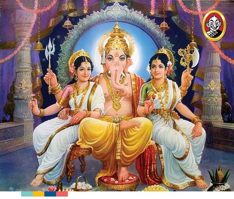 Jai Mata Riddhi, Jai Mata Siddhi, Jai Shri Ganesha Ganesh Riddhi Siddhi Image, Riddhi Siddhi Ganesh, Riddhi Siddhi, Ganesh Ji Images, Ganpati Bappa Photo, Buddhist Art Drawing, Ganesh Art Paintings, Shri Ganesh Images, Aadi Shakti