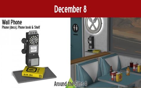 Around The Sims 4: Wall phone • Sims 4 Downloads Sims 4 Wall Phone, Ts4 Functional, Sims 4 Cc Decor, Around The Sims 4, Cozy Places, Wall Phone, David Sims, The Sims 4 Download, Sims 4 Downloads