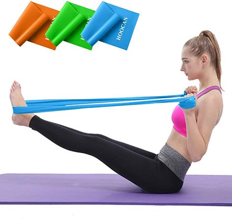 Amazon.com: Hoocan Resistance Bands Set, Long Exercise Bands for Arms, Shoulders, Legs and Butt, Workout Stretch Bands for Physical Therapy, Gym, Yoga : Sports & Outdoors Bands Exercises, Workout Bands, Resistance Band Training, Full Body Workout At Home, Exercise Bands, Resistance Band Set, Body Workout At Home, Resistance Workout, Abs Workout Routines