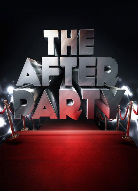 The After Party - Nik Ainley After Party Quotes, 3d Typography Design, Creative Typography Design, 3d Type, 3d Lettering, Calligraphy Text, 80s Design, Typography Artwork, Typography Designs