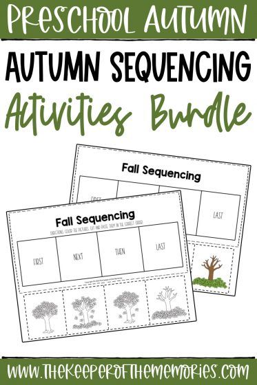 Preschool Sequence Cards Free Printable, Thanksgiving Sequencing Preschool, Sequence Worksheets Preschool, Fall Sequencing Activities Preschool, Preschool Sequencing Activities, Sequencing Activities Preschool, Sequencing Kindergarten, Sequence Of Events Worksheets, Story Sequencing Worksheets