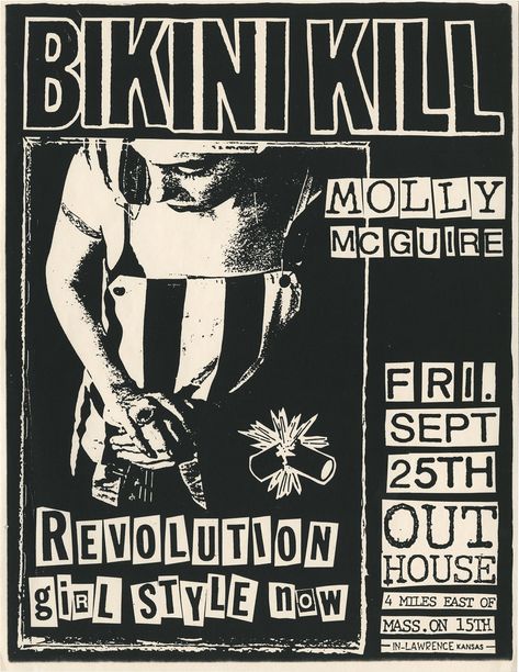 Punk Rock Posters, Punk Zine, Poster Punk, Vintage Concert Posters, Punk Poster, Arte Punk, Band Poster, Riot Grrrl, I'm With The Band