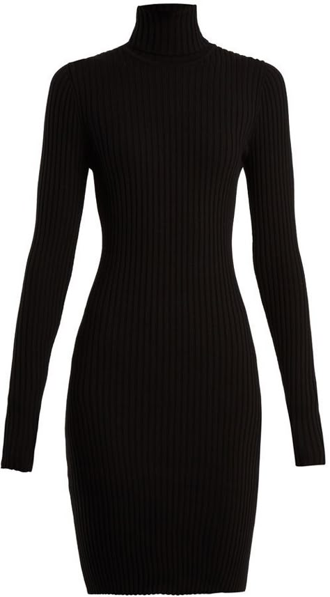 Roll neck jumper dress