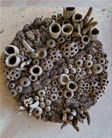 Coral Ceramic Art, Coral Clay Sculpture, Coral Reef Ceramics, Organic Ceramic Sculpture, Coral Ceramics, Halloween Ceramics Ideas, Ceramic Coral Reefs, Clay Coral, Coral Clay