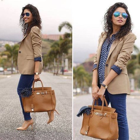 Tan Blazer Outfits, Preppy Street Style, Work Suits For Women, Dresses Videos, Workwear Chic, Khaki Blazer, Blazer Outfits For Women, Work Wear Outfits, Tan Blazer