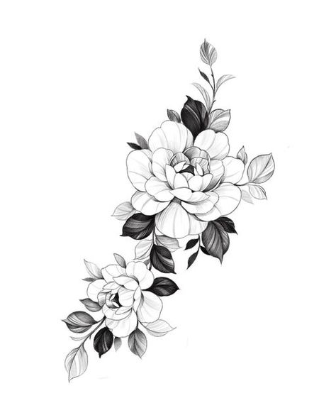 Alisa Todd on Instagram: "Books are open for April! Will be choosing projects that fit best with black and gray floral style. This design is also up for grabs for April:) *claimed* (project request is on my website in my bio)" Black And Grey Flowers, Tattoo Floral, Black And Gray Flower Tattoo, Flowers Tattoo Design, Black And Gray Flower Tattoos For Women, Black And Grey Floral Tattoo, Black And Grey Floral Tattoo Forearm, Peony Flower Tattoo Black And Grey, Realistic Peony Tattoo Black And White