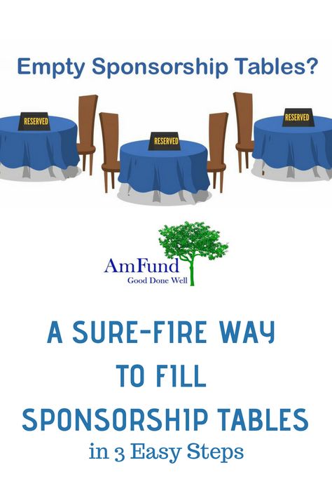 Needless to say, an empty sponsorship table is an embarrassing look that you want to avoid at all costs. Find out how to fill them in 3 easy steps! Table Sponsor Centerpieces, Nonprofit Fundraising, Fundraising Events, Table Signs, Easy Steps, Over The Years, A Table, Auction, Table Decorations