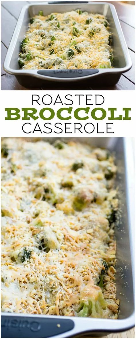 Roasted Broccoli Casserole - Or Whatever You Do Cauliflower Panko, Smoked Broccoli, Grill Broccoli, Most Healthy Foods, Vegetarian Holiday Recipes, Parmesan Broccoli, Traeger Recipes, Broccoli Casserole, Roasted Broccoli