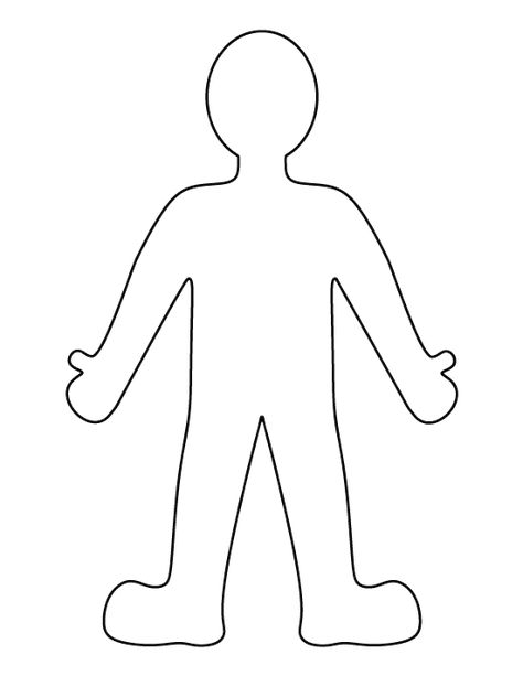 Person pattern. Use the printable outline for crafts, creating stencils, scrapbooking, and more. Free PDF template to download and print at http://patternuniverse.com/download/person-pattern/ Person Template Drawing, Person Coloring Page, Person Template, Printable Outline, Person Outline, Stencils Printables Templates, Person Silhouette, Body Outline, Person Drawing