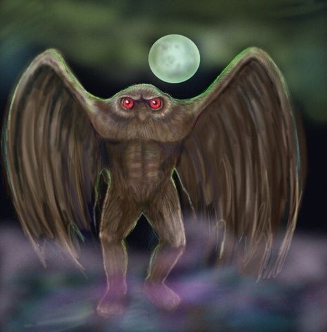 Owlman? No, it's Mothman! Dover Demon, Lochness Monster, Black Beast, The Boogeyman, Point Pleasant, Loch Ness Monster, Legendary Creature, Urban Legends, Mythological Creatures