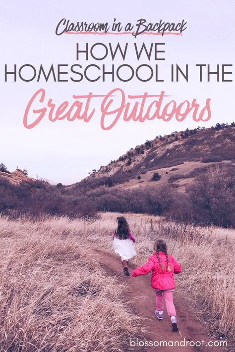 How to utilize the outdoors and nature in your homeschool, and what that looks like for us! > > homeschooling, nature school, forest school, nature based homeschool, nature studies, homeschool routine, homeschool structure, homeschool styles, blossom and root Homeschool Outdoor Learning, Homeschool Structure, Travel Homeschool, Wild And Free Homeschool, Pre K Homeschool Curriculum, Wild Schooling, Road Schooling, Outdoor Homeschool, Homeschool Record Keeping