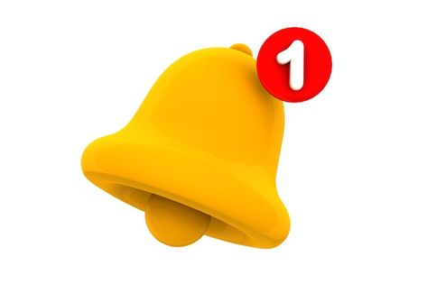 3d rendering yellow notification bell wi... | Premium Photo #Freepik #photo #bell-icon #reminder #notification-bell #notification Notification Bell Icon, Reminder Notification, Notification Icon, Notification Bell, Bell Icon, 3d Rendering, Label Design, Premium Photo, White Background