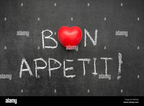 Télécharger cette image : Bon appétit manuscrite d'exclamation sur tableau noir avec le symbole de coeur au lieu d'O - EWTKHJ depuis la bibliothèque d’Alamy parmi des millions de photos, illustrations et vecteurs en haute résolution. Photo Stock, Bon Appetit, Ramadan, Oasis, Zen, Illustrations