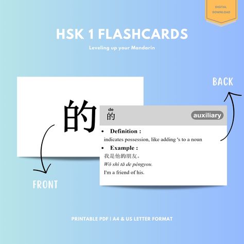 HSK 1 Chinese Flashcards : Embark on your journey to master the Chinese language with our meticulously crafted HSK 1 Chinese Flashcards! This comprehensive pack contains 150 essential cards designed specifically for beginners to achieve proficiency at the HSK 1 level. Whether you're an absolute beginner or seeking to reinforce your foundation, these flashcards will make learning Chinese enjoyable and effective. Features : - Vocabulary and Pinyin: Each flashcard presents a commonly used Chines... Hsk 1 Chinese, Learn Japanese Beginner, Study Chinese, Hsk 1, Chinese Flashcards, How To Speak Japanese, Chinese Language Words, Japanese Grammar, China Language