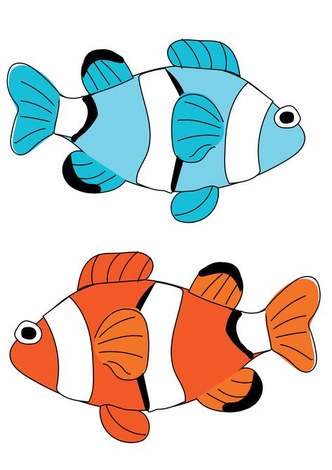 Fish Drawing For Kids, Free Printable Letter Stencils, تزيين دفاتر, Cartoon Sea Animals, Animated Pictures, Fish Drawing, Gem Art, Architecture Design Drawing, Boy Fishing