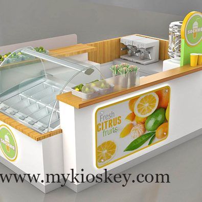 Juice kiosk orange juice kiosk mall kiosk for sale in shopping mall Juice Kiosk Design, Kiosk Design Ideas, Juice Kiosk, Exposition Design, Big Fridge, Juice Bar Design, Juice Store, Mall Kiosk, Bar Stand